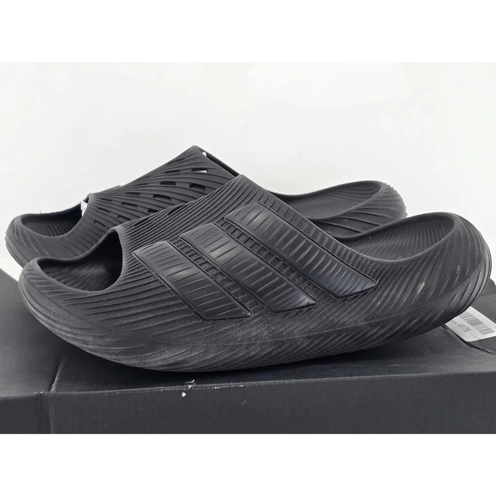 Adidas Purechill Slide Mens Size 10 Black Sportswear Sandals -Excellent